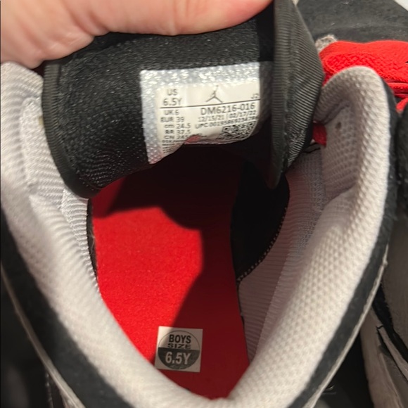 Jordan Sneakers with Red and Black Accents - Picture 3 of 5